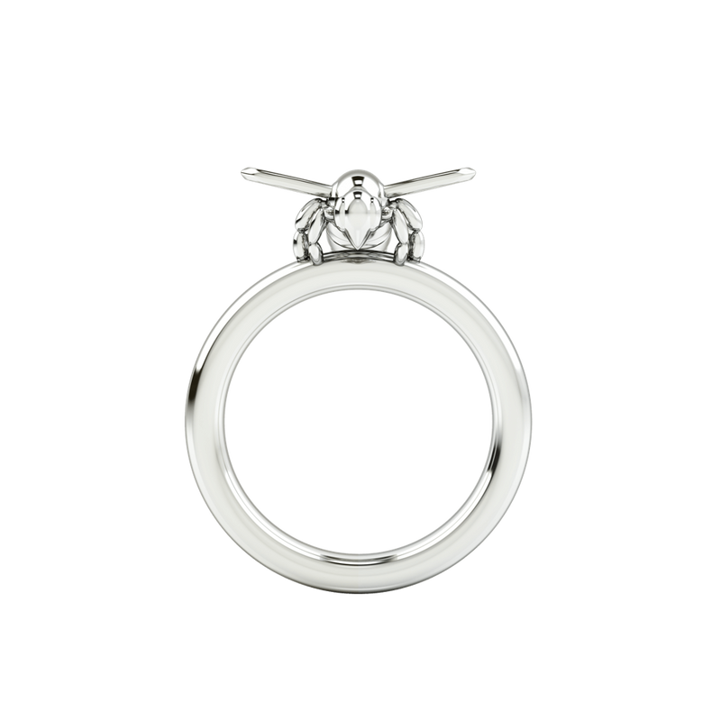 1986 BEE 93° Ready To Fly Ring in Rhodium