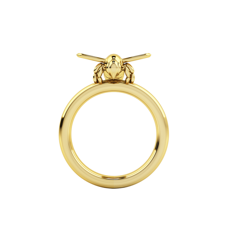 1986 BEE 93° Ready To Fly Ring in Yellow Gold